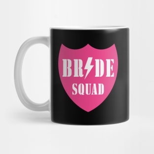 Bride Squad (Team Bride / Hen Night / Bachelorette Party / Neonpink – White) Mug